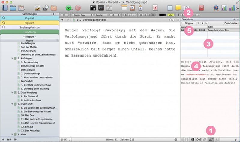 Screenshot Scrivener